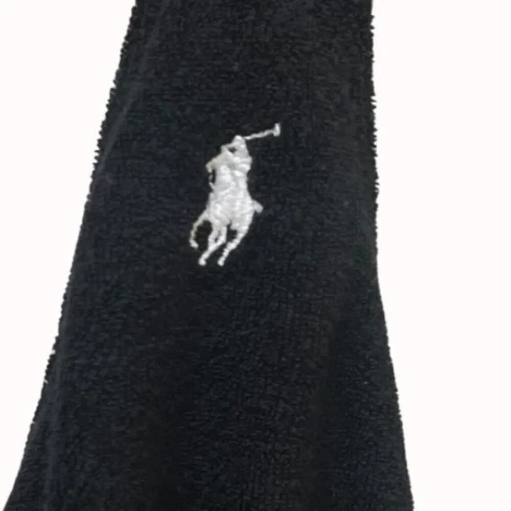 VTG Ralph Lauren Black Terry Halter Dress L Cover Up tennis Beach Club Preppy - Picture 16 of 16